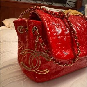 Red Vintage Chanel Bag